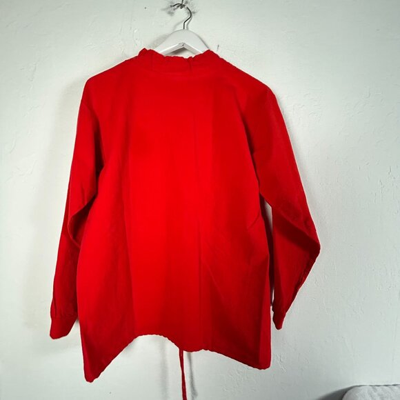 Peter Mussfeldt Peer Wear Red Pullover Small La Paz Embroidered Logo New - Picture 2 of 9
